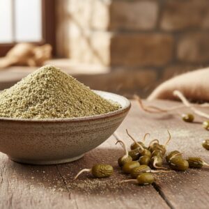 Sprouted moong dal powder/முளைக்கட்டிய பாசிப்பருப்பு தூள்