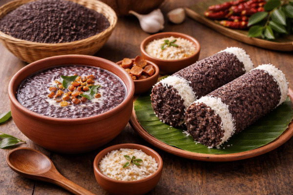 கருப்பு கவுனி/Karuppu Kavuni Rice (கஞ்சி & புட்டு)